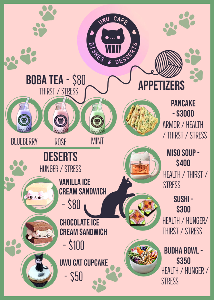 UWU Menu